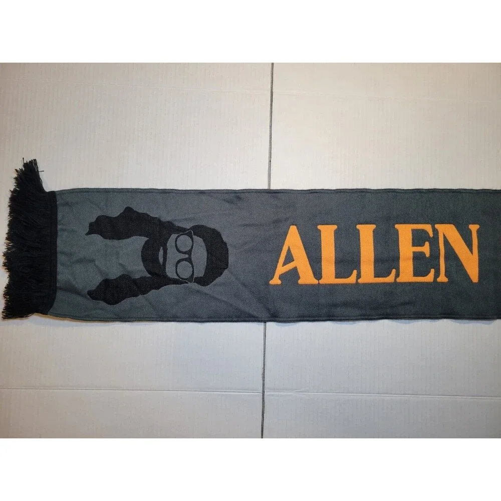 Allen Stone Scarf From‎ Tour Black Orange Fluff Face